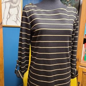 Anne Klein Striped Blouse Size M